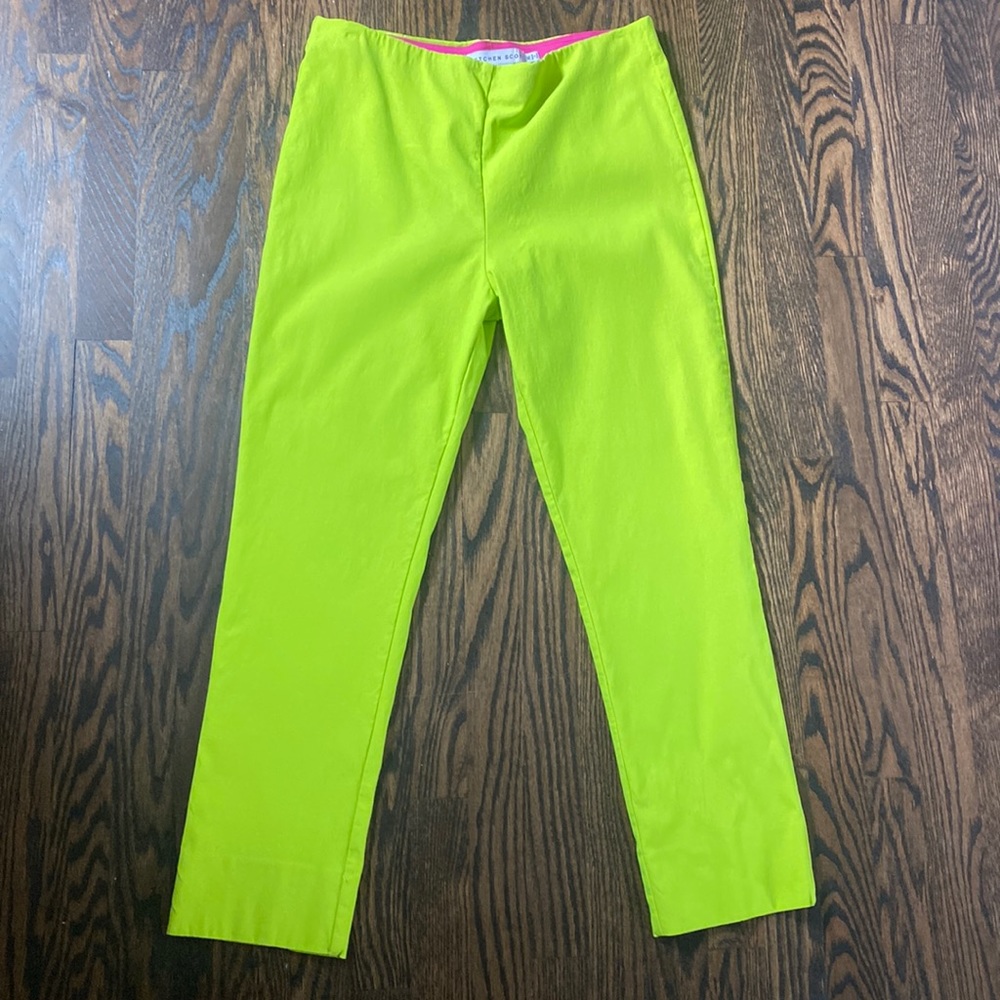 Sz XL Gretchen Scott lime green pants